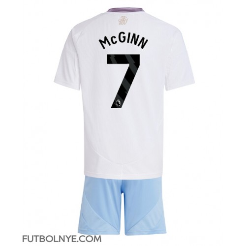 Camiseta Aston Villa John McGinn #7 Visitante Equipación para niños 2024-25 manga corta (+ pantalones cortos)